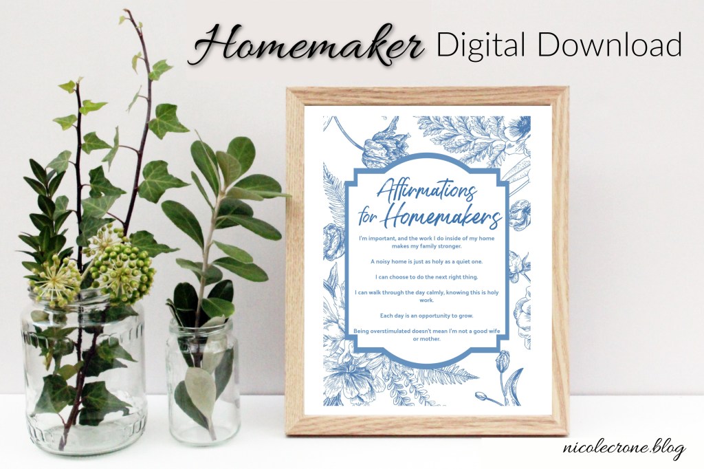 Free Affirmations for Homemakers Digital&nbsp;Download